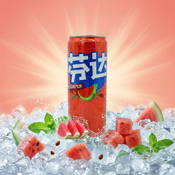 Fanta Wassermelone 0,33L Dose – Erfrischungsgetränk mit Wassermelonen-Geschmack