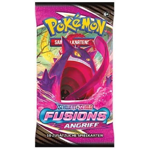 4er Pokémon Booster Set - 4X Fusions Angriff Booster - 40 Karten - DEUTSCH