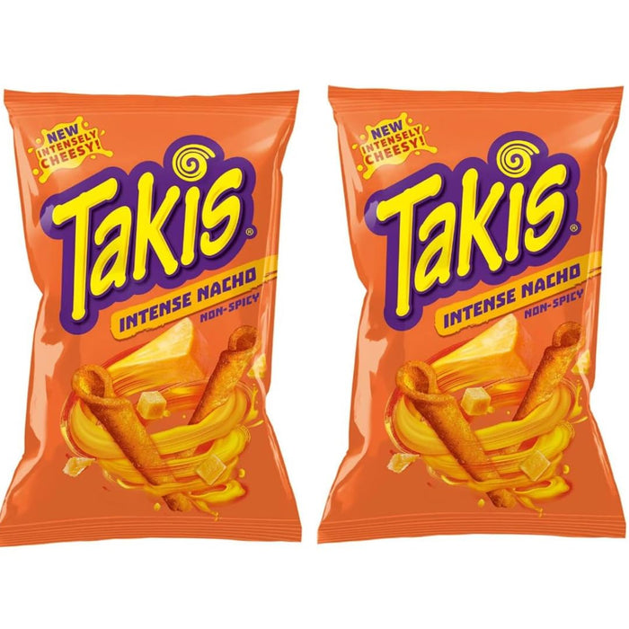 2x100g TAKIS INTENSE NACHO - leckere Tortilla Chips treffen auf geschmackvollen Käse