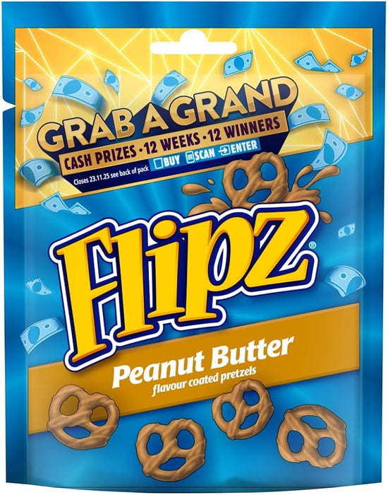 Flipz Salted Caramel Pretzels – 6×90g | Süß-Salzige Karamell-Brezeln