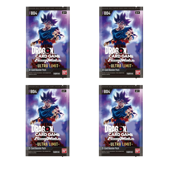 Fusion World Ultra Limit (FB04) 4x Booster Pack | Dragon Super Card Game ENGLISCH