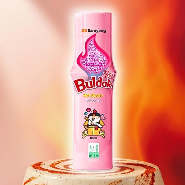 Samyang Buldak Hot Sauce 3er Set – Original, Extremely Spicy & Carbonara, 3 × 165 ml = 495 ml +Heartglobal Versandschutz