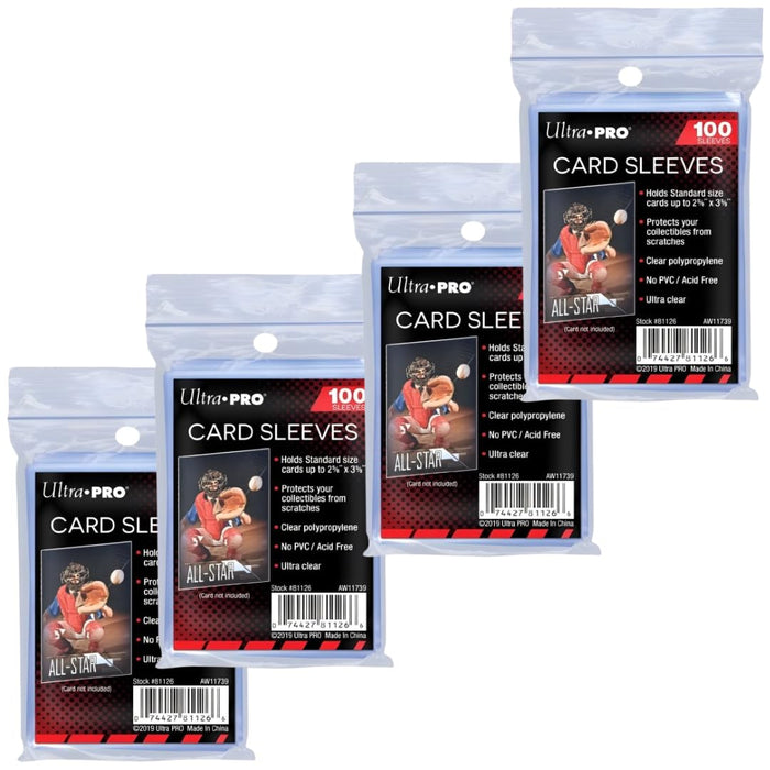 Sammelkarten Starter Paket - Mit 1x 24 Seiten Sammelmappe, 2x 25 Ultra Pro Regular Clear Toploader & 4x 100 Ultra Pro Soft Sleeves + Heartforcards® Versandschutz