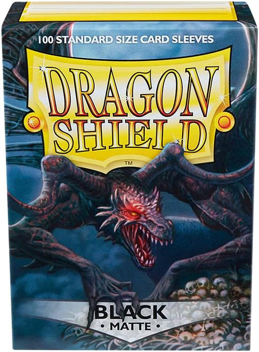 Dragon Shield Standard Sleeves - Matte Black (100 Sleeves)
