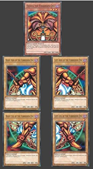 Yu‑Gi‑Oh! Exodia Komplettset (Deutsch) – LDK2‑DEY04 bis DEY08 – 5 Karten