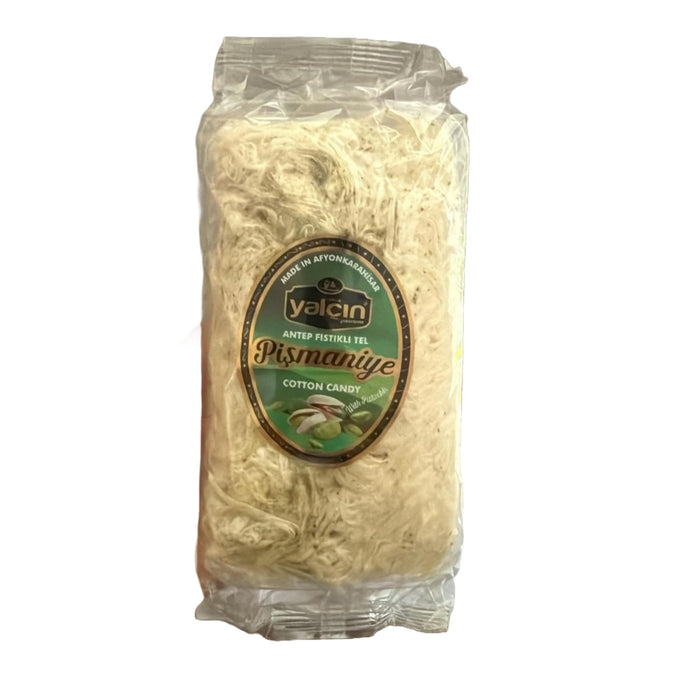 4x YALCIN Pismaniye – Türkische Zuckerwatte | 4x 250g | Sorten: Vanille, Kakao, Pistazie & Granatapfel | Cotton Candy Spezialität