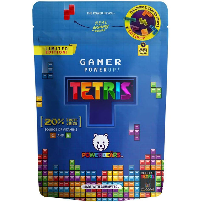 Tetris Powerbeärs Fruchtgummis | Gamer PowerUp Snack | 125g Packung