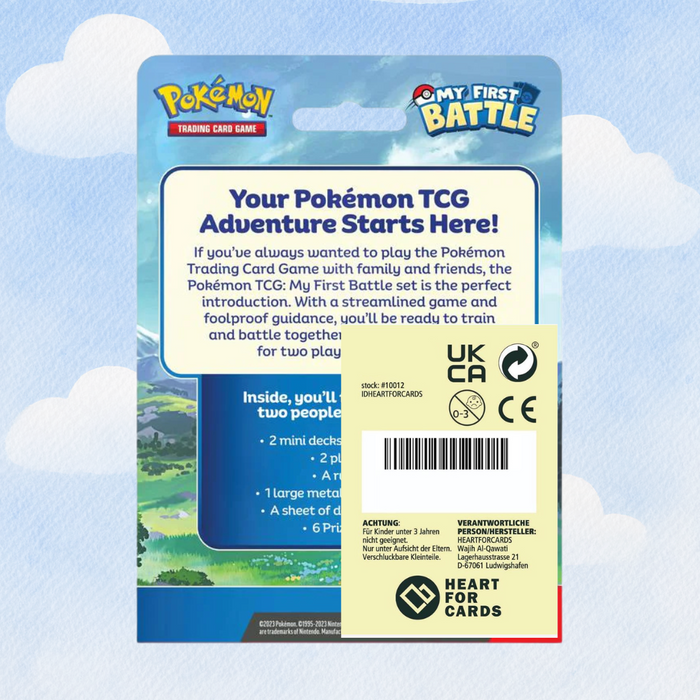 Pokémon – My First Battle Englisch | Mein erstes Spiel | Spielbereit & Sammelkarten-Set