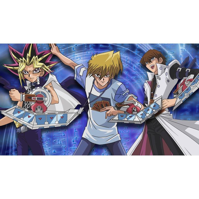 Yugi, Kaiba & Joey-Set Orica -Schwarzer Magier, Weißer Drache & Schwarzer Rotaugen Drache - Original Anime Karte - Alle 3 Favoriten Monster enthalten + Heartforcards Versandschutz