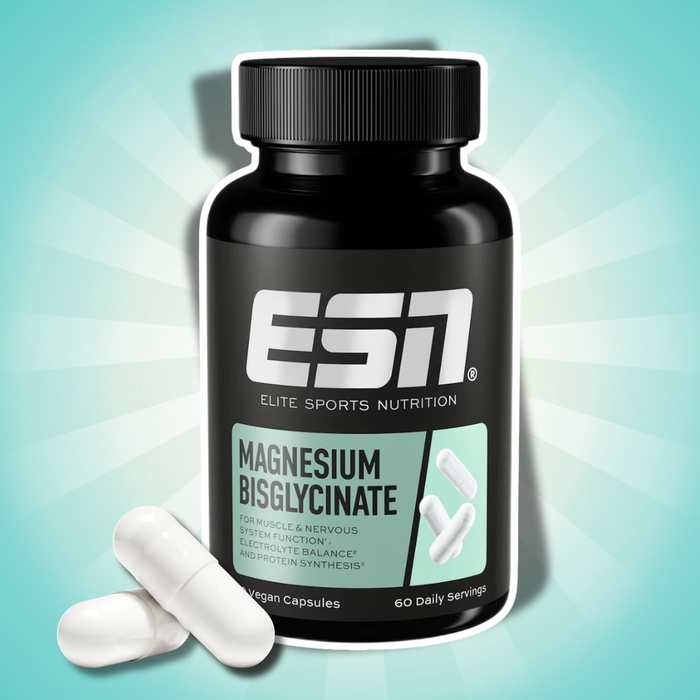 ESN Magnesium Bisglycinate 120 Kapseln | Hochwertiges Magnesium-Bisglycinat