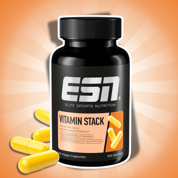 ESN Vitamin Stack 120 Kapseln – Multivitamin-Komplex mit 13 Vitaminen