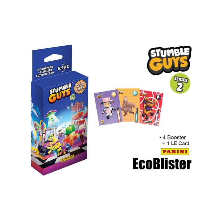 Panini Stumble Guys Trading Cards Serie 2 – Blister mit 4 Packs + 1 Limited Edition Card (25 Karten)
