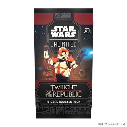 Fantasy Flight Games - Star Wars: Unlimited TCG Twilight of The Republic Booster Display (24 Booster Packs) - Trading Card Game für Kinder und Erwachsene, Alter 12+, 2+ Spieler, 20 Minuten, Englisch