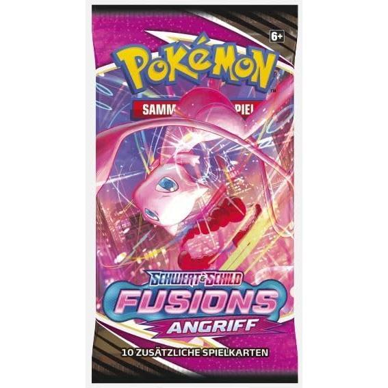 4er Pokémon Booster Set - 4X Fusions Angriff Booster - 40 Karten - DEUTSCH