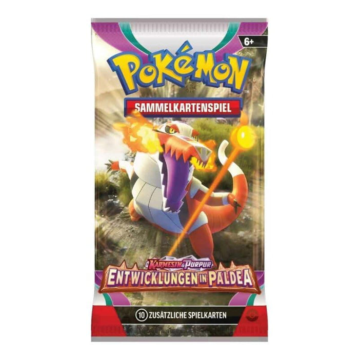 4X Pokeman Entwicklungen in Paldea Booster Pack (SV02) - Deutsch - 4 Booster