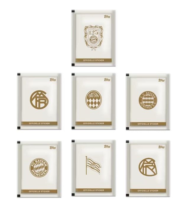 Topps Sticker Box – 125 Jahre Jubiläum | Stickeralbum & Sammelspaß für Fans | FC Bayern München