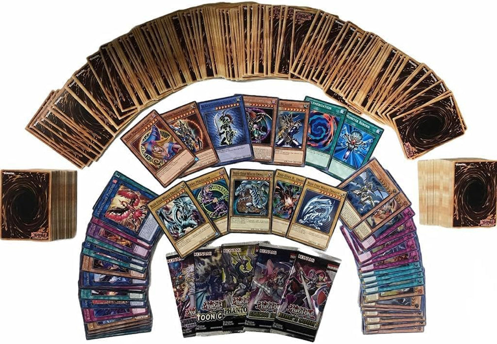 Yu-Gi-Oh! Sammelset – 100 Englische Karten (85 Common / 10 Rare / 5 Holo) + 1x zufälliger aktueller 1st Edition Booster – Mit Magiern oder Drachen!
