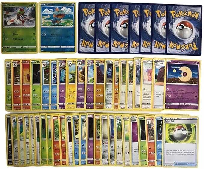 20 Original Italienische Pokémon-Karten – Verschiedene Motive | Mit 2 Glitzer-Holografischen Karten | Offizielles Trading Card Game (TCG) | Für Sammler & Fans