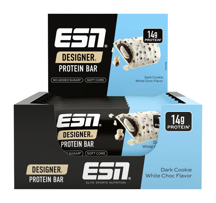 ESN Designer Bar Box, Dark Cookie White Choc, 12 x 45 g