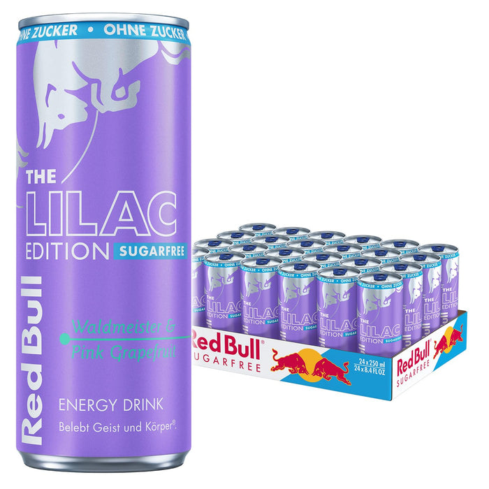 Red Bull Energy Drink Waldmeister und Pink Grapefruit Zero – Zuckerfrei | 24×250 ml Dosen