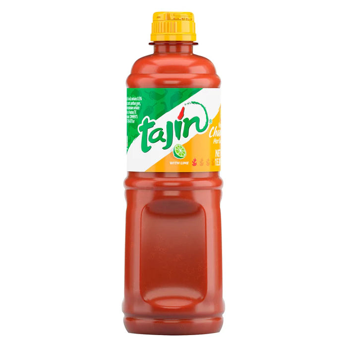 TAJIN Scharf-fruchtige Chamoysauce 455ml – Fruchtig und Würzig | Mexikanische Fruchtsauce für Snacks, Grill, und Rezepte (MHD: 3.2025)