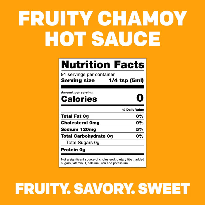 TAJIN Scharf-fruchtige Chamoysauce 455ml – Fruchtig und Würzig | Mexikanische Fruchtsauce für Snacks, Grill, und Rezepte (MHD: 3.2025)