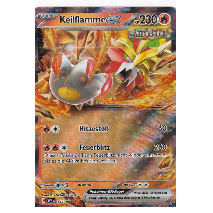 Pokémon Karte Keilflamme ex – SVP 144 – Deutsch – Original Promo-Karte aus Karmesin & Purpur – Boosterfrisch – Für Sammlung & Deck