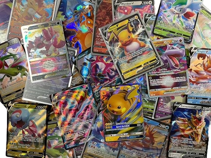3 zufällige englische Pokémon Ultra Rare Karten – V / GX / EX / VMAX / VSTAR – Sehr seltene Sammelkarten