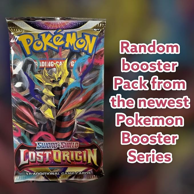 3x Pokémon Mystery Booster – Zufällige englische Original-Booster-Packs – Ungeöffnet & Offiziell