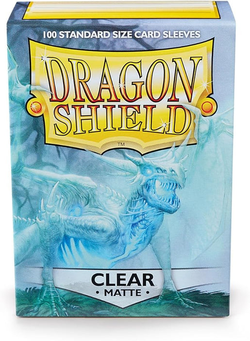 Dragon Shield Standard Sleeves - Matte Clear (100 Sleeves)