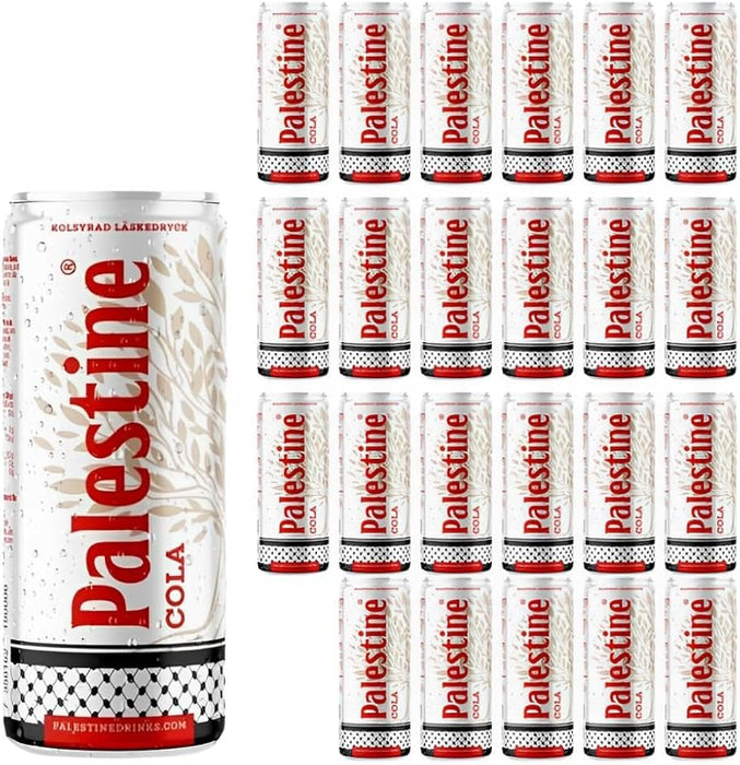 Palestine Cola – 24x330ml Dosen | Original Cola mit Kick & Kultur | Limitierte Edition mit einzigartigem Design
