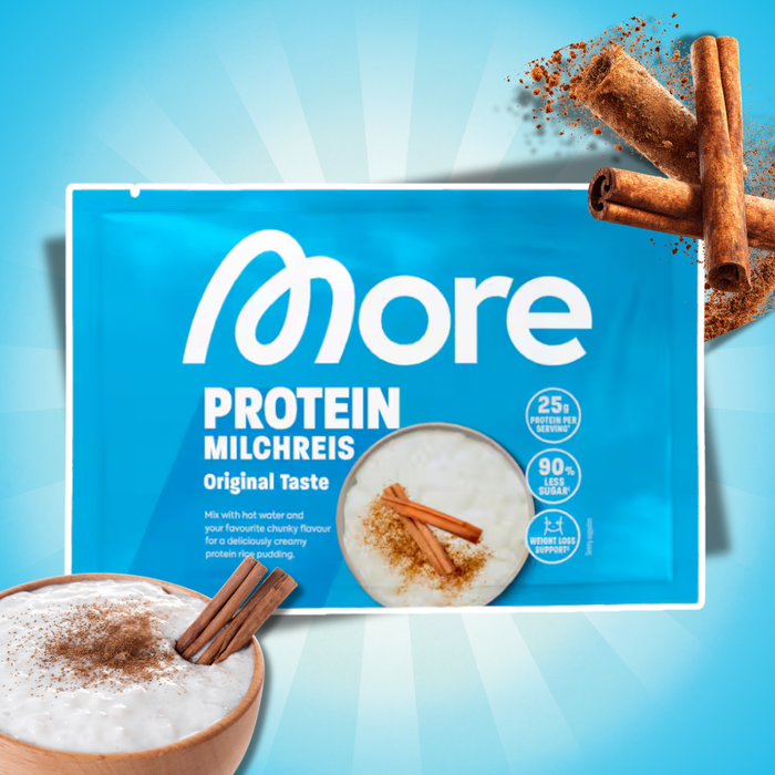 MORE Protein Milchreis Original Taste 65 g – Proteinreicher Milchreis