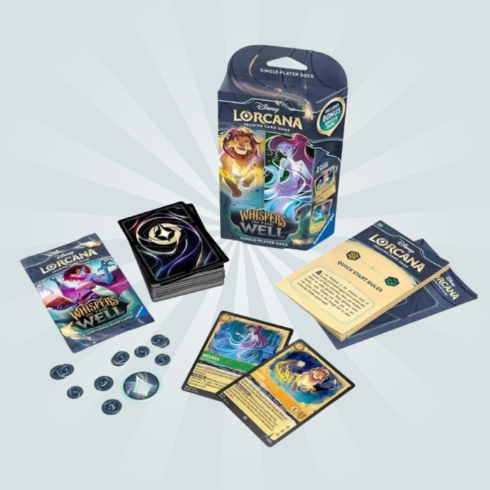 Lorcana: Whispers in the Well – Starter Deck Simba/Meg (Englisch)