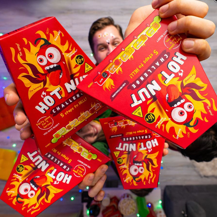 HOT-NUT Challenge 24 g – Ultra-Scharfe Erdnuss-Challenge für Chili-Fans | Extreme Heat Snack