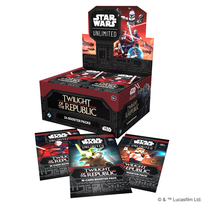 Fantasy Flight Games - Star Wars: Unlimited TCG Twilight of The Republic Booster Display (24 Booster Packs) - Trading Card Game für Kinder und Erwachsene, Alter 12+, 2+ Spieler, 20 Minuten, Englisch