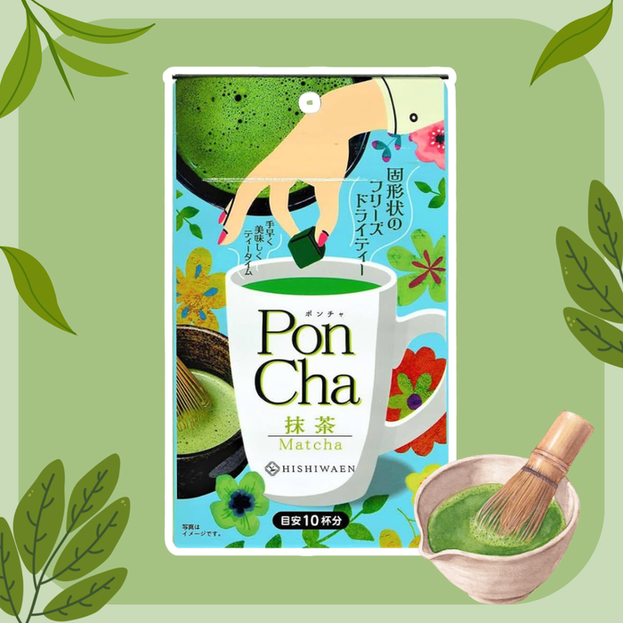 PonCha Matcha – Matcha Tee Tablet in Würfelform – 10 g