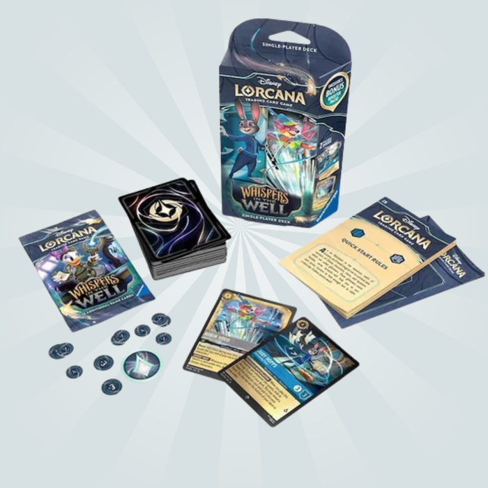Lorcana: Whispers in the Well – Starter Deck Steel & Sapphire (Englisch)
