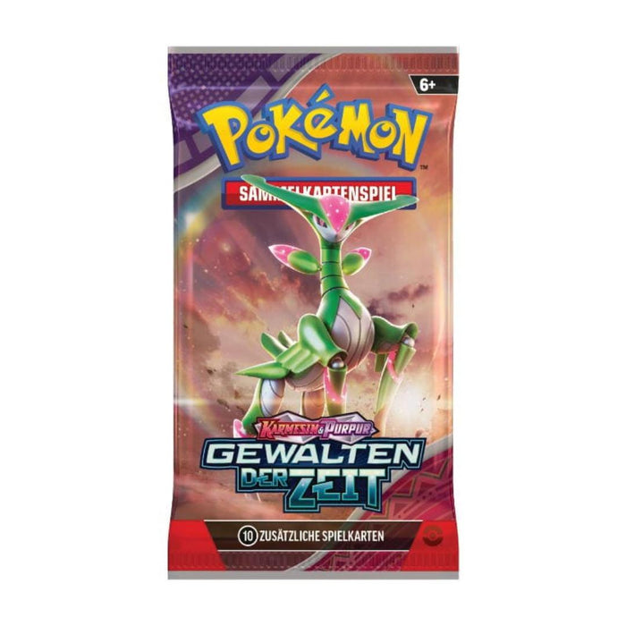 4x Pokémon TCG: Gewalten der Zeit Booster mit 10 brandneuen Karten pro Pack - DEUTSCH