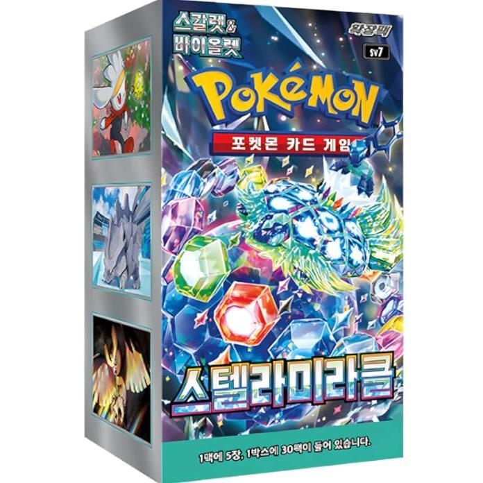 Pokémon Stellar Miracle SV7 Booster Box Display (30 Booster) | Koreanische Version | Karmesin & Purpur Subset