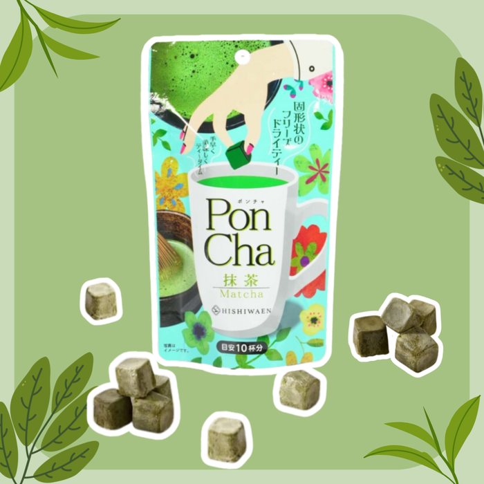 PonCha Matcha – Matcha Tee Tablet in Würfelform – 10 g