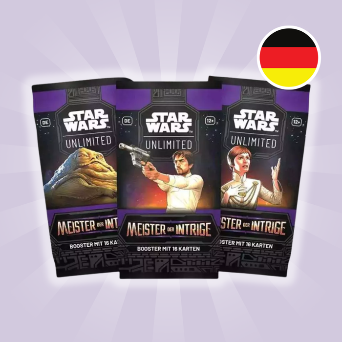 3x Star Wars: Unlimited - Meister der Intrige Booster DE | FANTASY FLIGHT GAMES