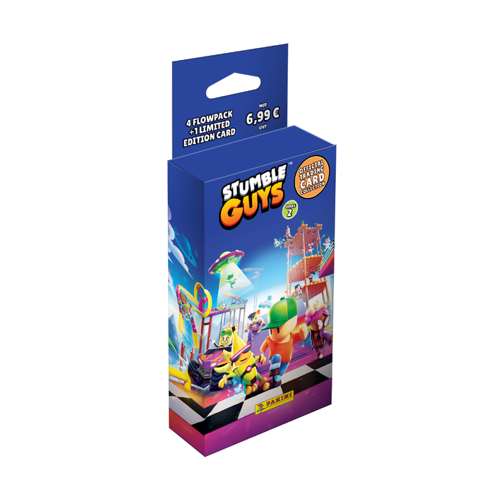 Panini Stumble Guys Trading Cards Serie 2 – Blister mit 4 Packs + 1 Limited Edition Card (25 Karten)