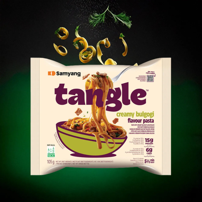 3er Pack Samyang Ramen Tangle – Creamy Bulgogi | 3x koreanische Instant-Nudeln mit süß-cremiger Bulgogi-Soße | Je 105 g | Halal zertifiziert