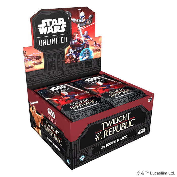 Fantasy Flight Games - Star Wars: Unlimited TCG Twilight of The Republic Booster Display (24 Booster Packs) - Trading Card Game für Kinder und Erwachsene, Alter 12+, 2+ Spieler, 20 Minuten, Englisch