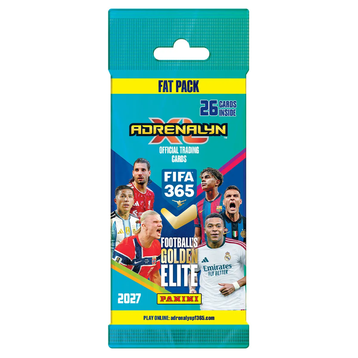 Panini FIFA 365 Adrenalyn XL 2026/2027 Fat Pack Display – 10 Fat Packs mit insgesamt 260 Fußball-Sammelkarten