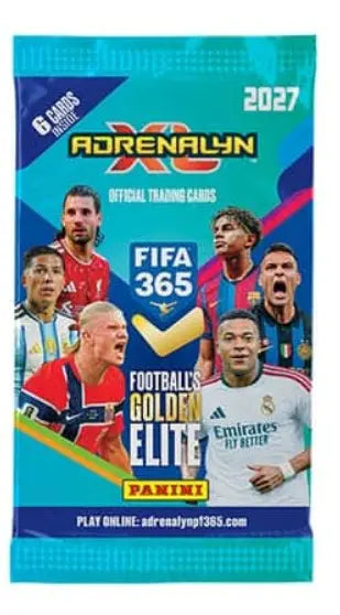 Panini FIFA 365 Adrenalyn XL 2026/2027 Booster Display – 24 Boosterpacks mit insgesamt 144 Fußball-Sammelkarten