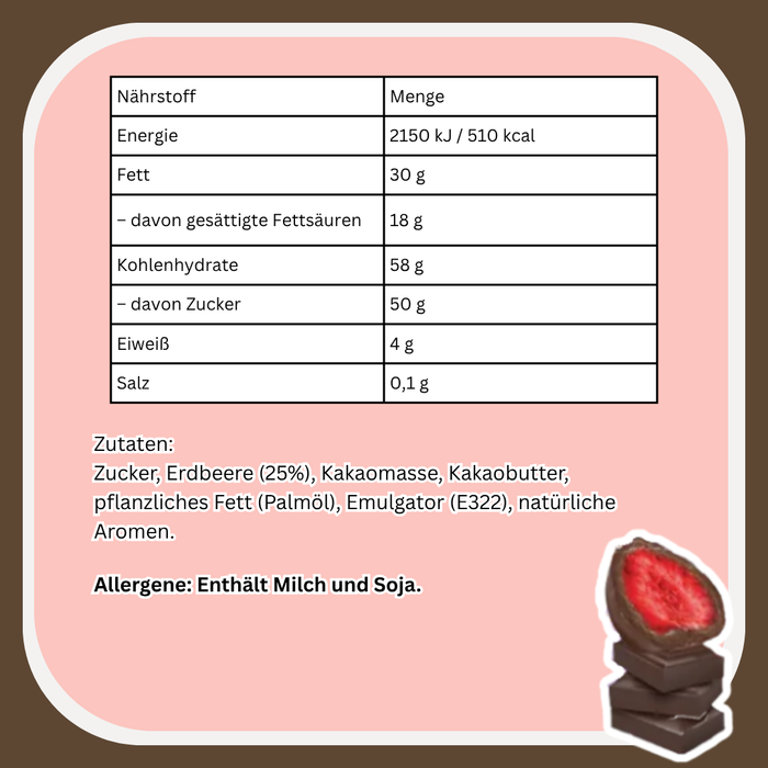 2x Miskets Dark Chocolate Strawberry – Premium Schokoladen-Trüffel mit Erdbeerfüllung (2x80g)