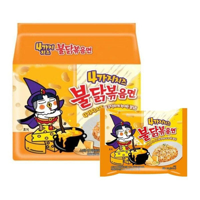 Quattro Cheese Ramen | 5er Pack (5 x 145g) | Würzige Vier-Käse-Feuernudeln für intensiven Geschmack