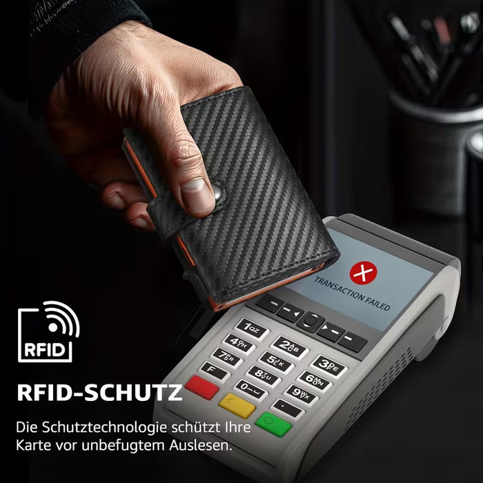 Hochwertiger Geldbeutel mit Karten-Schnellzugriff – langlebig & kompakt | RFID-Schutz | Brieftasche für Damen & Herren