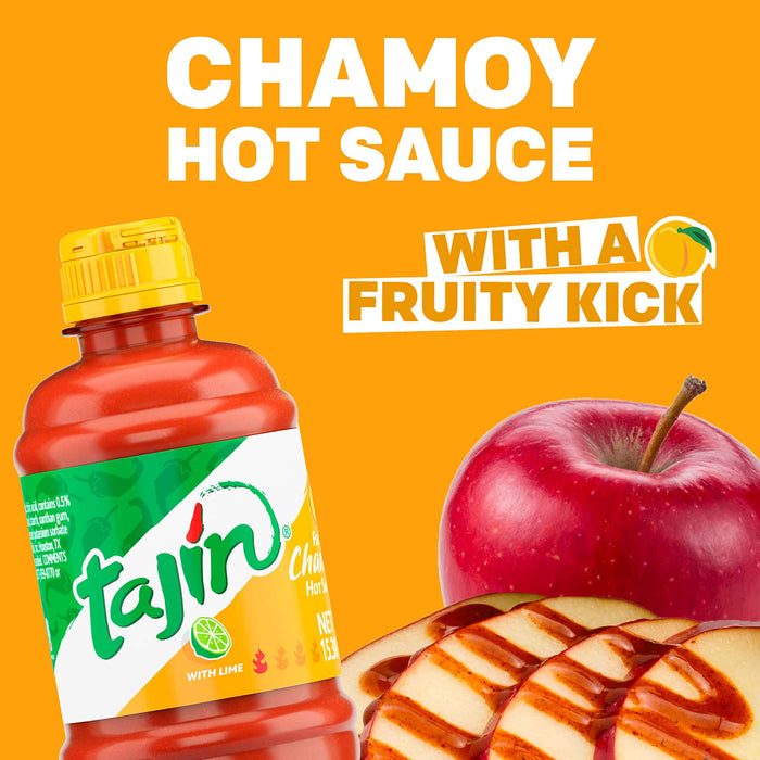 TAJIN Scharf-fruchtige Chamoysauce 455ml – Fruchtig und Würzig | Mexikanische Fruchtsauce für Snacks, Grill, und Rezepte